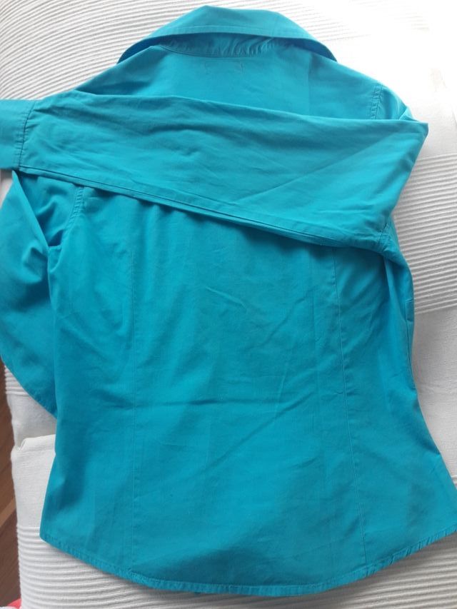 Camisa turquesa talla 36 Don Algodón