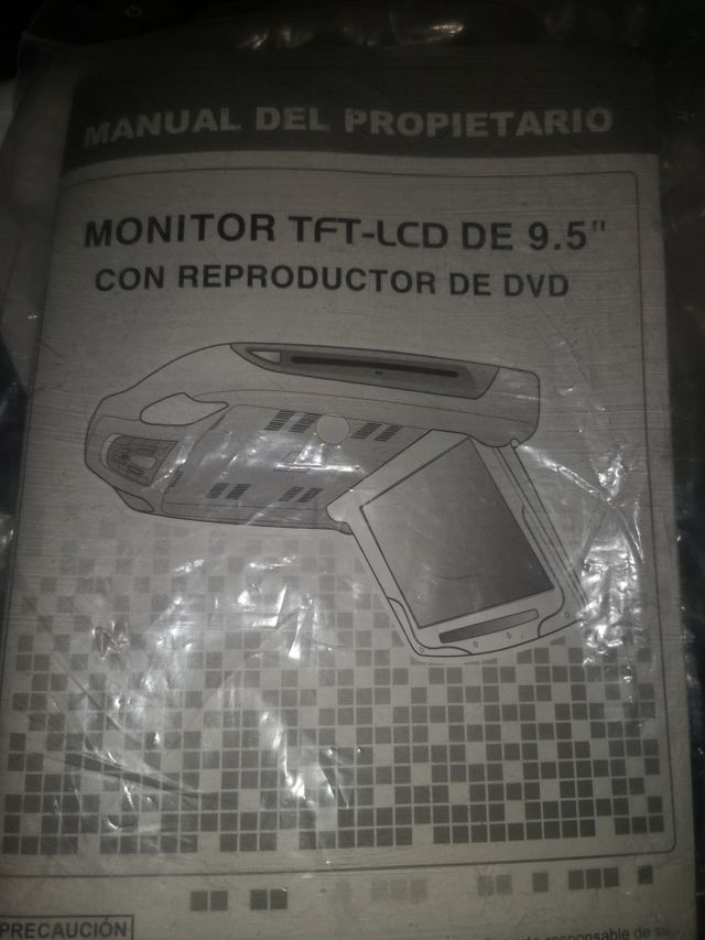 monitor techo DVD más otros con cascos