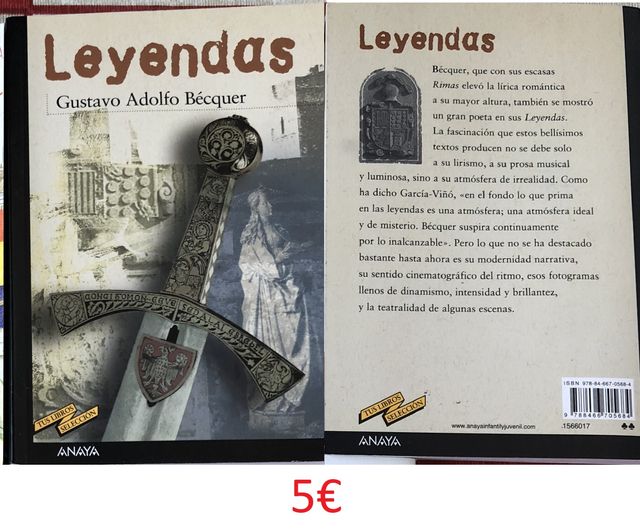 Libro . Leyendas de Bécquer