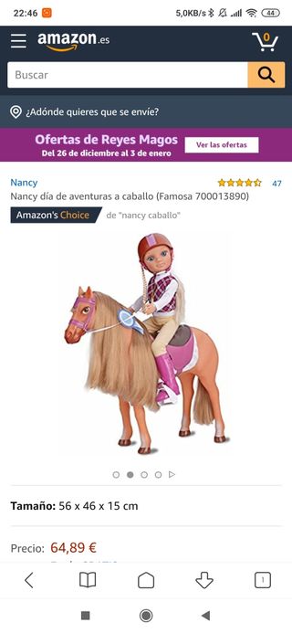 nancy un dia a caballo