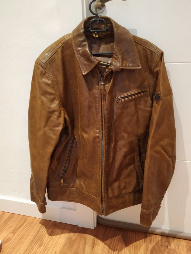 Nebu Adviento reservorio Cazadora piel marrón hombre TIMBERLAND talla L de segunda mano por 100 € en Peñas en WALLAPOP Nebu Adviento reservorio Cazadora piel marrón hombre TIMBERLAND talla L de segunda mano por 100 € en Peñas en WALLAPOP