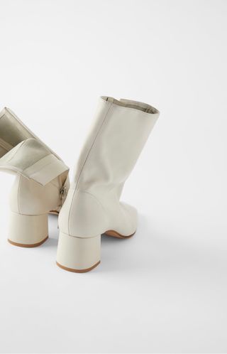 botines blancos zara