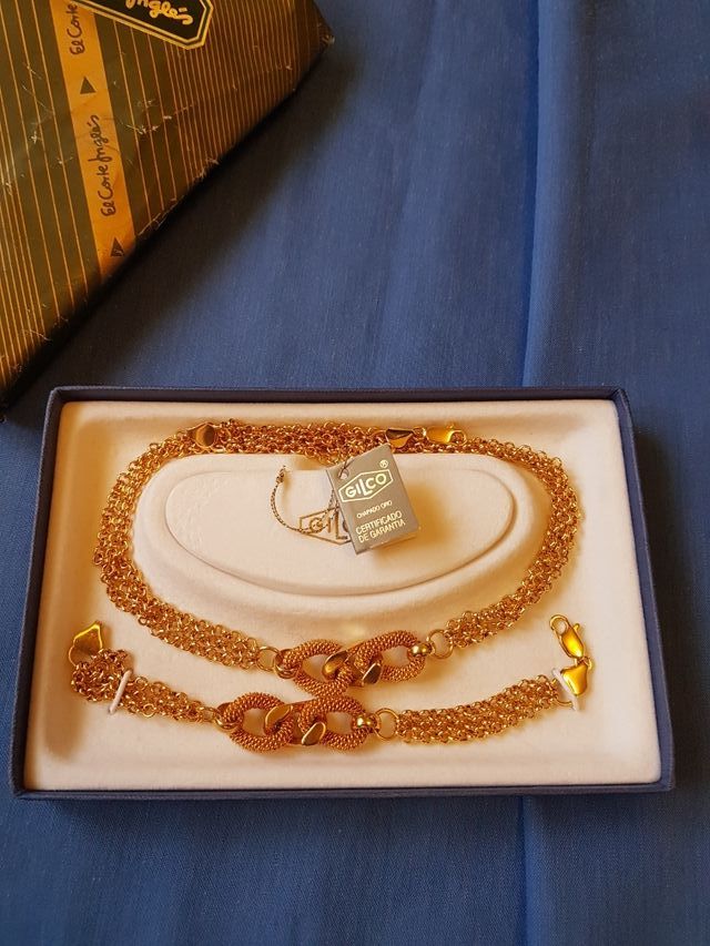 conjunto gargantilla y pulsera