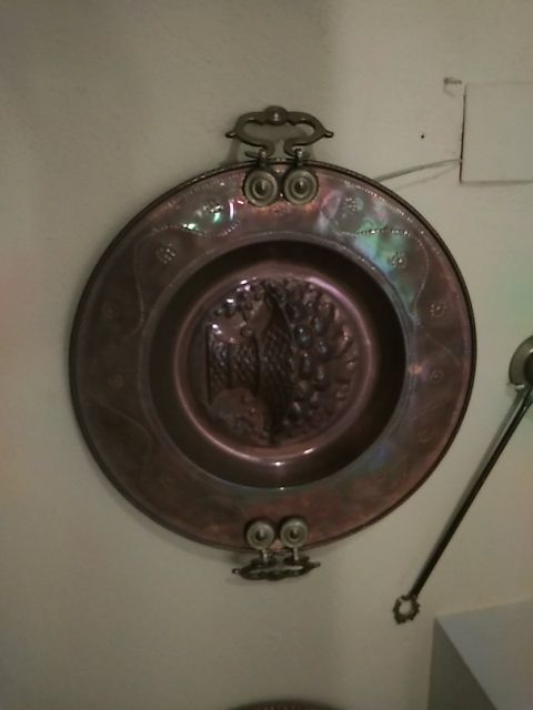 Brasero de cobre decorativo.