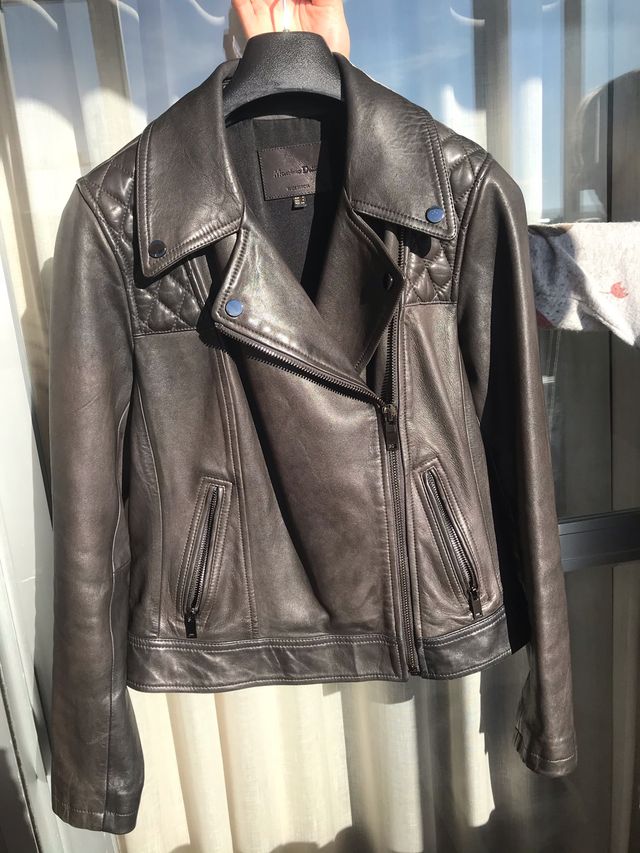 Cazadora de piel mujer