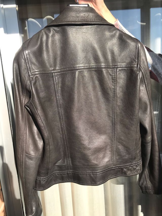 Cazadora de piel mujer