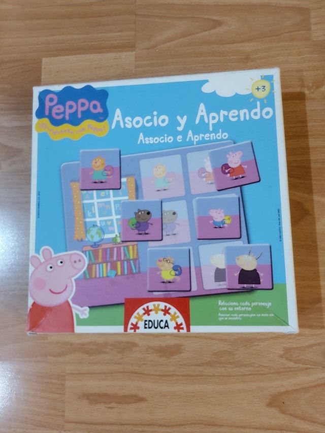 JUEGO PEPPA PIG. ASOCIO Y APRENDO.