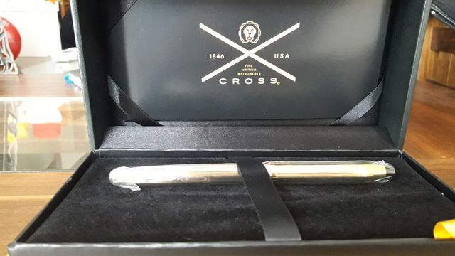 bolígrafo de oro 10k marca cross