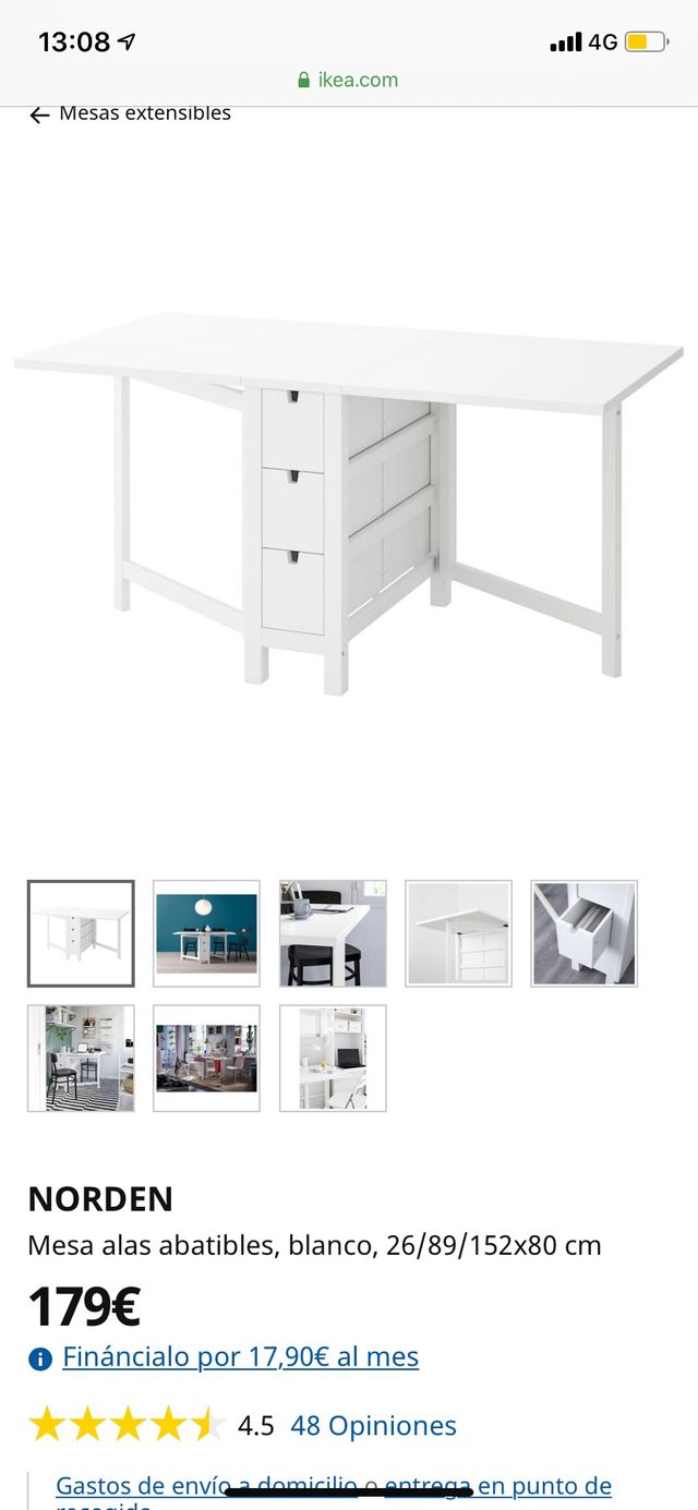 Grado Celsius Molesto yeso Mesa extensible/plegable Ikea, 26/89/152x80 cm de segunda mano por 110 € en Madrid en WALLAPOP Grado Celsius Molesto yeso Mesa extensible/plegable Ikea, 26/89/152x80 cm de segunda mano por 110 € en Madrid en WALLAPOP