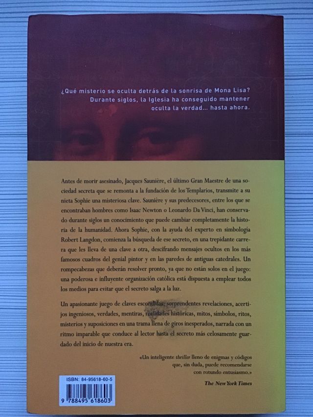 Libro El código Da Vinci