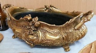 Centro de mesa en bronce. Gran tamaño. Años 70. de segunda Centro de mesa en bronce. Gran tamaño. Años 70