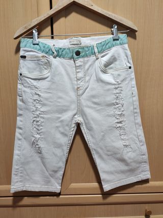 Bermudas blancas vaqueras ZARA Kids. T. 13-14 Años de segunda mano por 7  EUR en Alzira en WALLAPOP