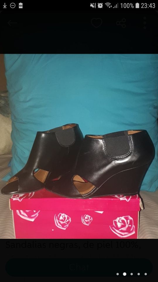 cuña negra zara