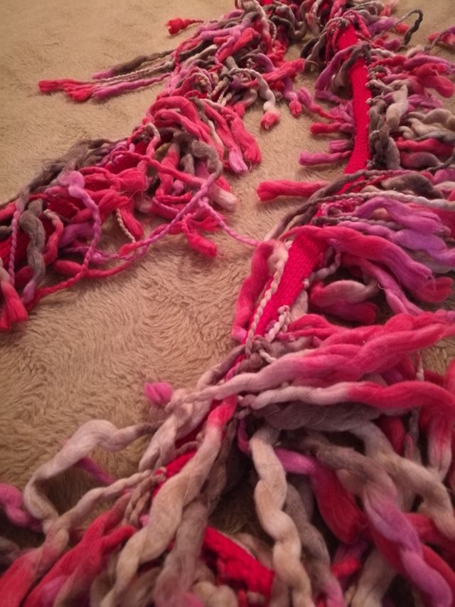 Bufanda Estola multicolor lana, tipo estola.