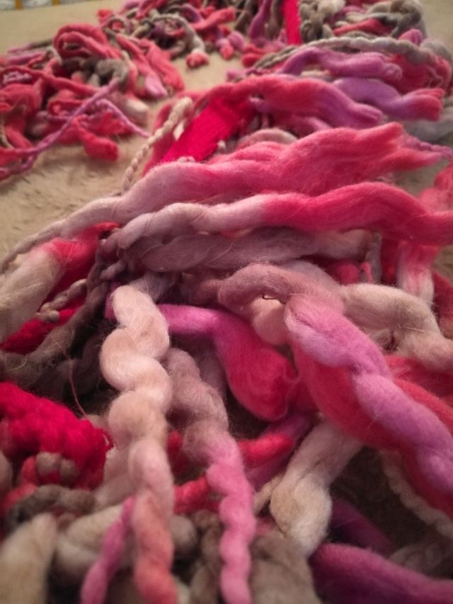 Bufanda Estola multicolor lana, tipo estola.