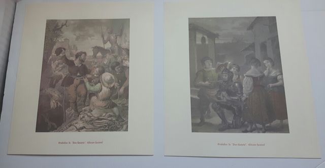 ✒️ 6 Grabados + libro Don Quijote