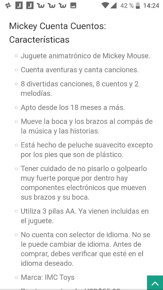Mickey cuenta cuentos con música y voz original
