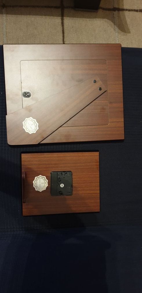 Marco y reloj de playa de ley 925