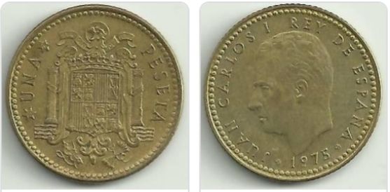 1 peseta 1975