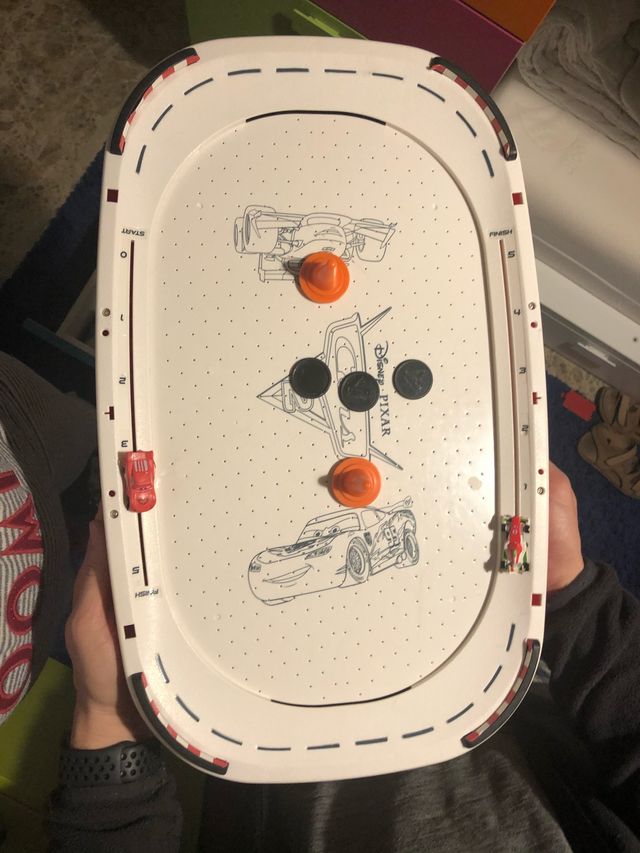 Juego de aire de hockey cars