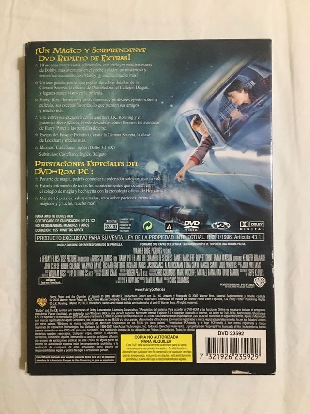 DVD Digipack Harry Potter e la camera dei segreti