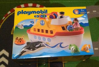 barco maletin playmobil 123