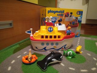 barco maletin playmobil 123