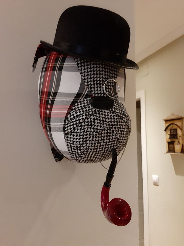 cabeza de perro de tela de DeSandra