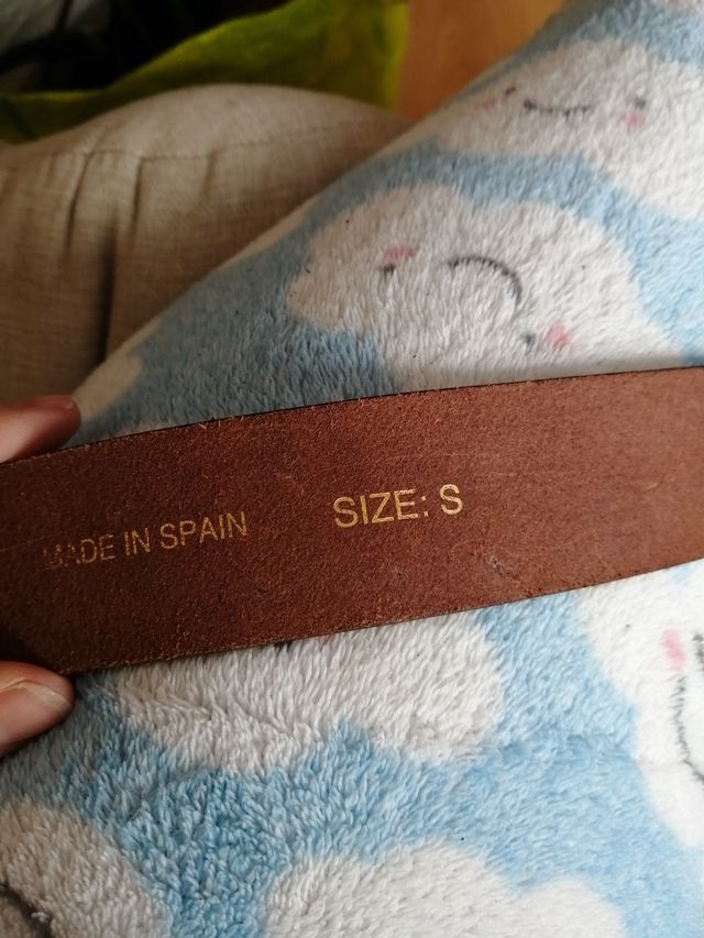 cinturón piel hebilla