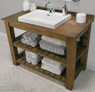 Mueble baño madera palet rústico