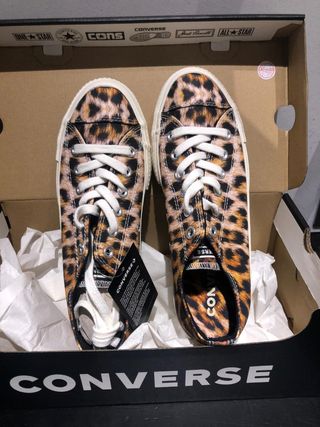 converse plataforma animal print