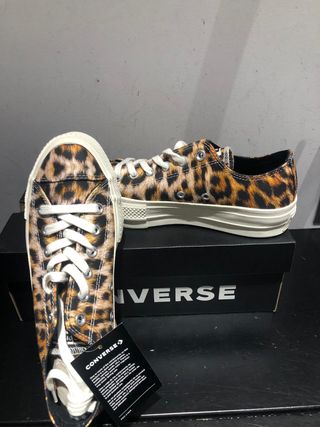 converse plataforma animal print