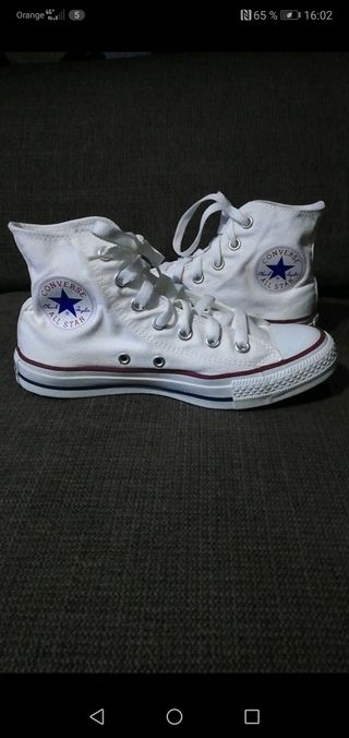 all star botitas blancas