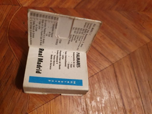 caja de cerillas Real Madrid