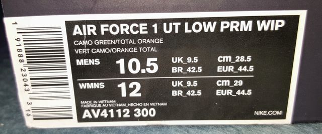 Zapatillas Nike Air Force 1 UT Low x Carhartt