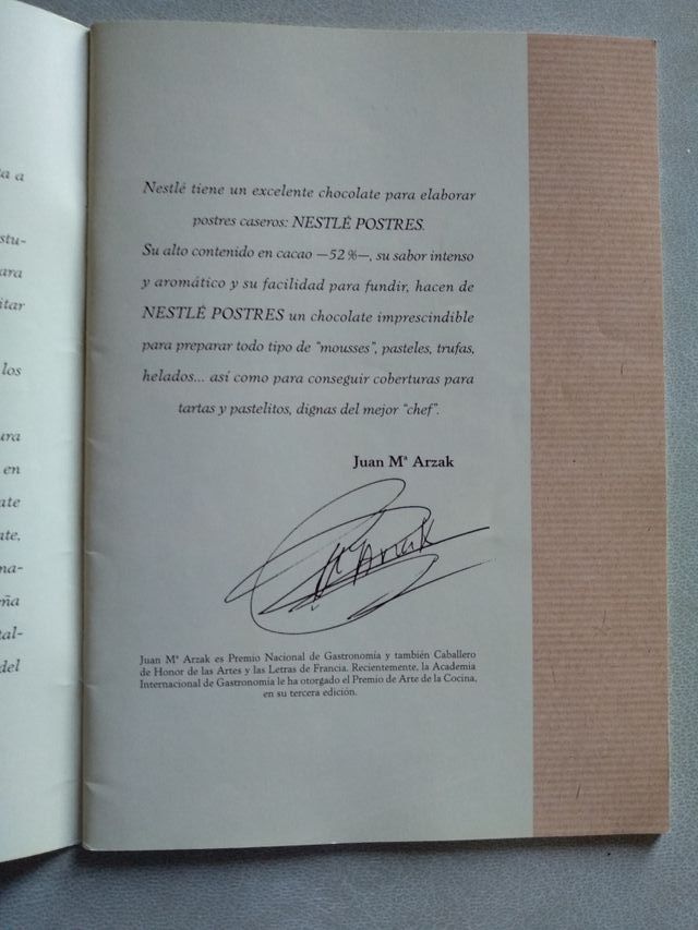 RECETAS CHOCOLATE. NESTLÉ. POSTRES.