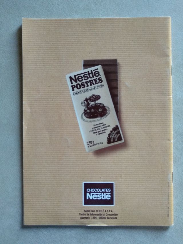 RECETAS CHOCOLATE. NESTLÉ. POSTRES.