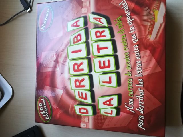 Juego derriba la letra