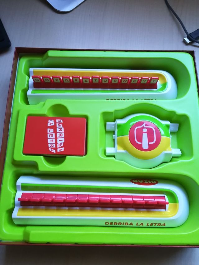 Juego derriba la letra