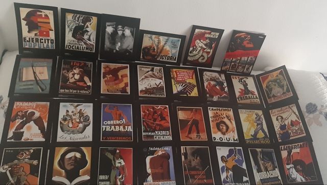 carteles de guerra cilvil y la II guerra mundial