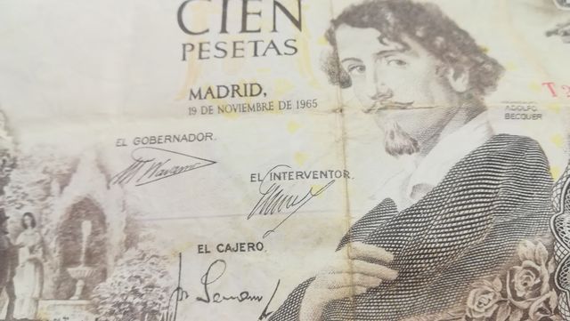 Billete 100pts 1965