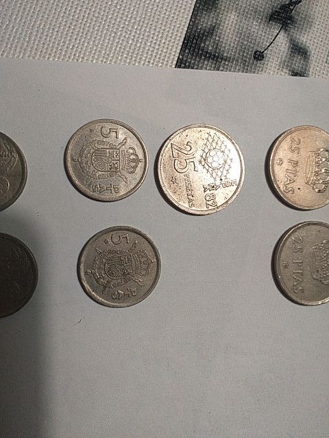 lote monedas Juan Carlos primero