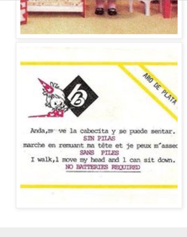 Alina la muñequita que camina 80's