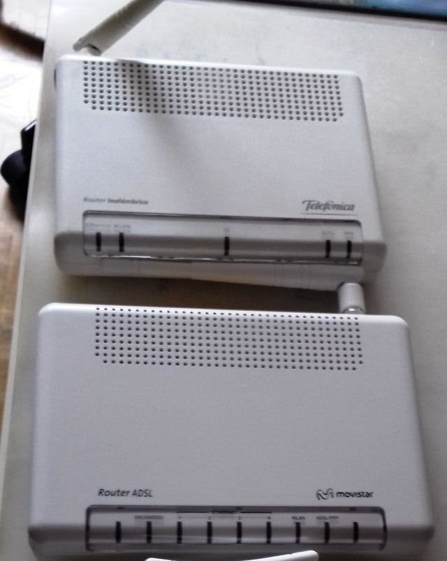 Router ADSL Movistar, 2 routers