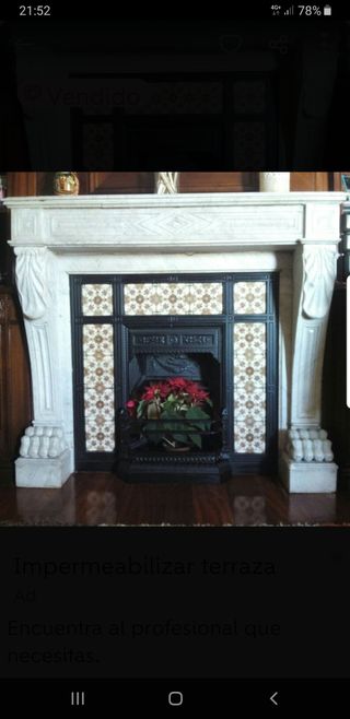FRENTE DE CHIMENEA de segunda mano por 1.500 EUR en Bilbao en WALLAPOP