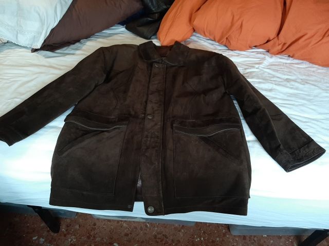 chaqueta vintage de piel auténtica