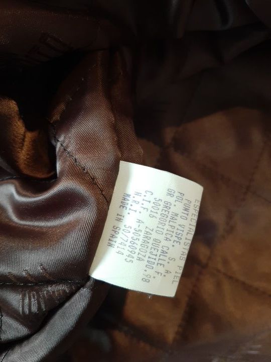 chaqueta vintage de piel auténtica