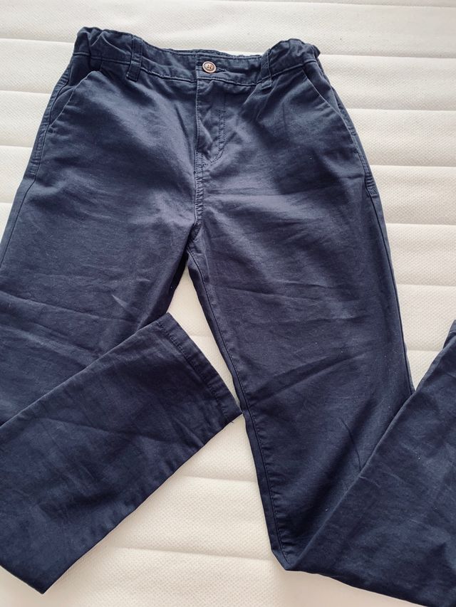 Pantaloni blu da bambino misura 10-11