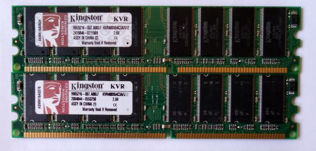 Memorie RAM DDR 400 MHz 512 MB KINGSTON