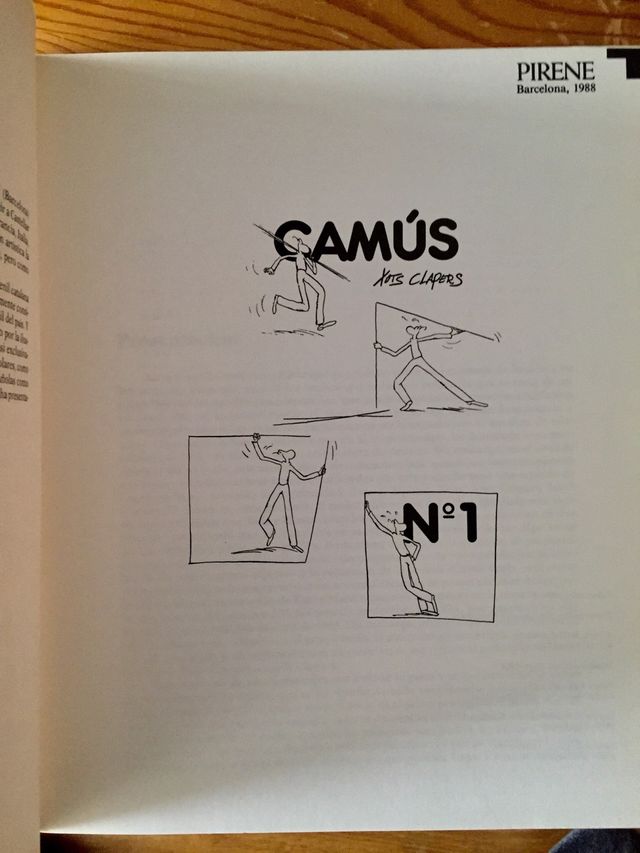 Camús nro.1, cómic. Xots Clapers,1988.